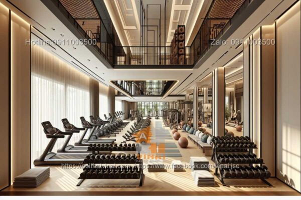 Mẫu thiết kế phòng gym 2