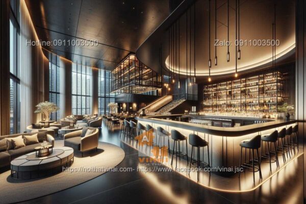 Mẫu thiết kế quán bar trong khách sạn cao cấp 5 sao quốc tế 2