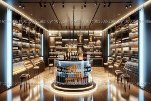 Mẫu thiết kế shop rượu ngoại sang trọng 15