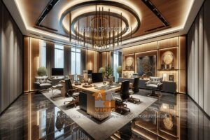 Mẫu thiết kế văn phòng làm việc nhỏ quy mô dưới 20 người 1