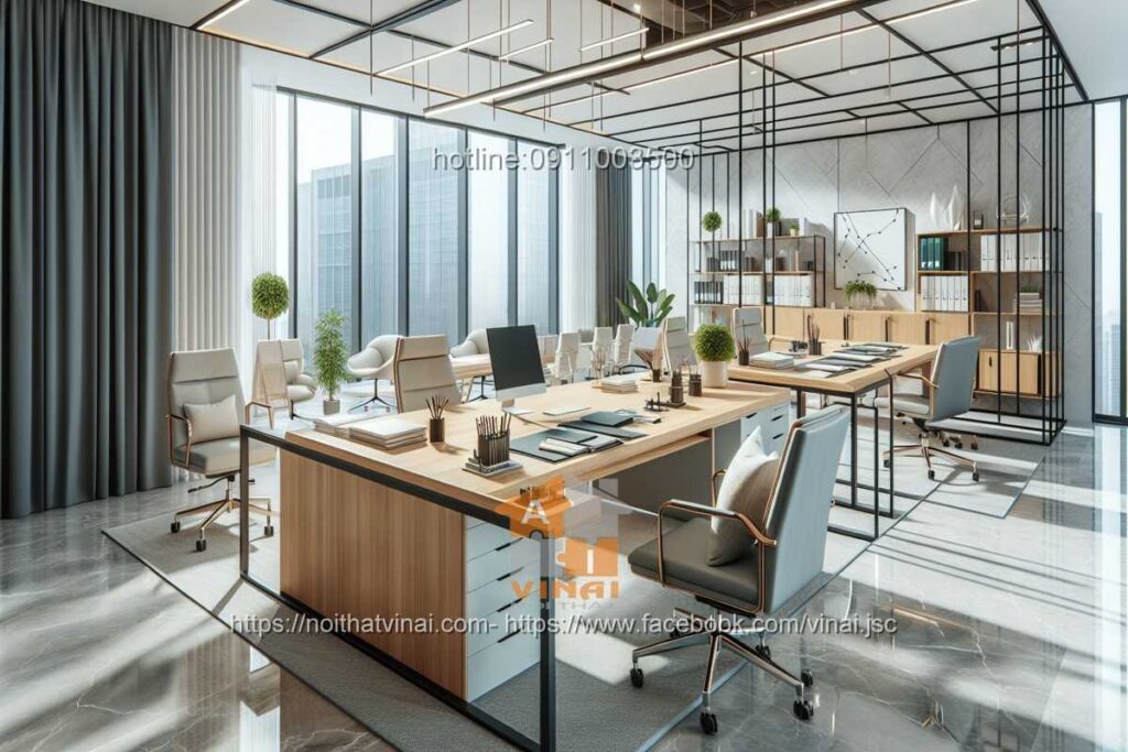 Mẫu thiết kế văn phòng làm việc nhỏ quy mô dưới 20 người 15