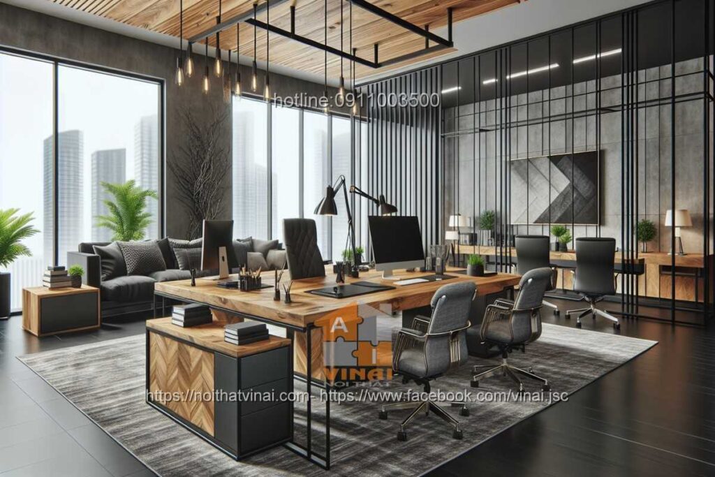 Mẫu thiết kế văn phòng làm việc nhỏ quy mô dưới 20 người 16