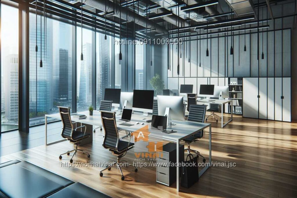 Mẫu thiết kế văn phòng làm việc nhỏ quy mô dưới 20 người 18