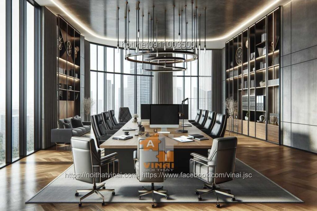 Mẫu thiết kế văn phòng làm việc nhỏ quy mô dưới 20 người 20