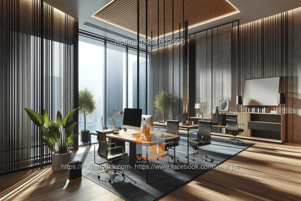 Mẫu thiết kế văn phòng làm việc nhỏ quy mô dưới 20 người 21