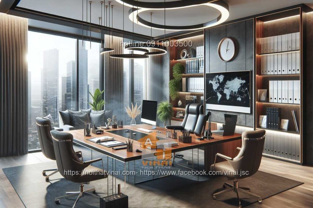 Mẫu thiết kế văn phòng làm việc nhỏ quy mô dưới 20 người 23