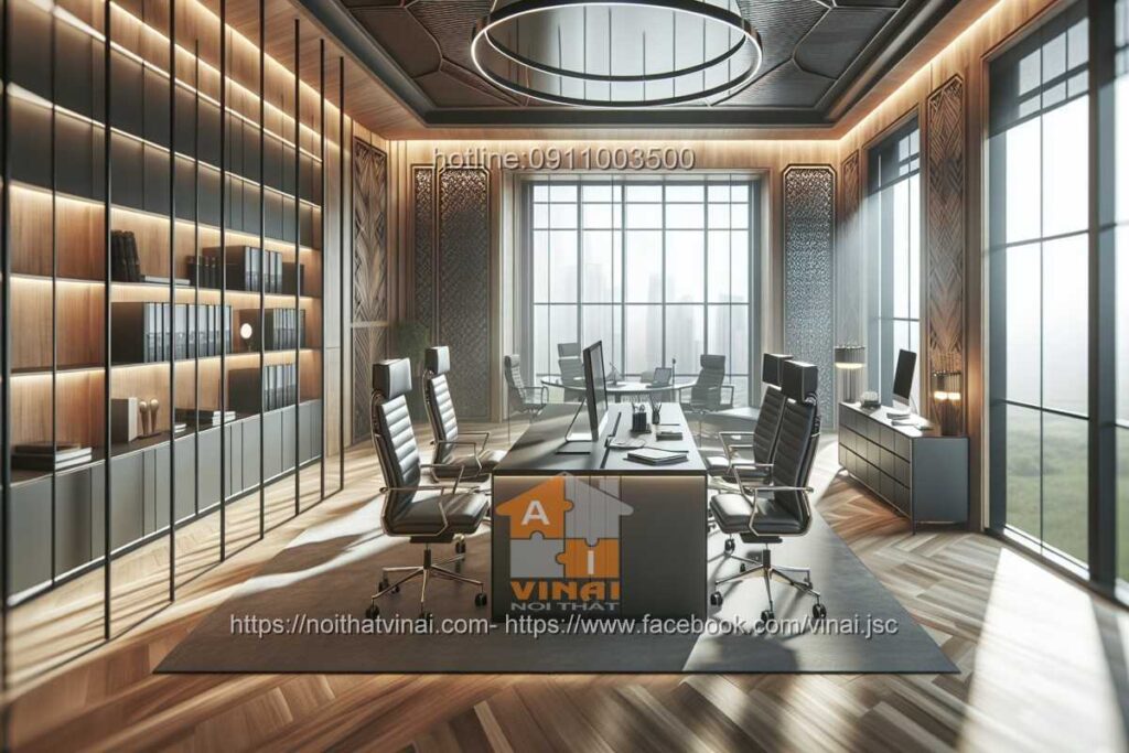 Mẫu thiết kế văn phòng làm việc nhỏ quy mô dưới 20 người 25