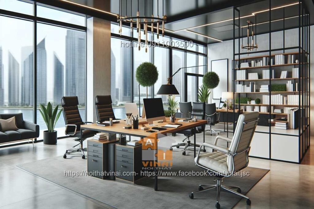 Mẫu thiết kế văn phòng làm việc nhỏ quy mô dưới 20 người 27