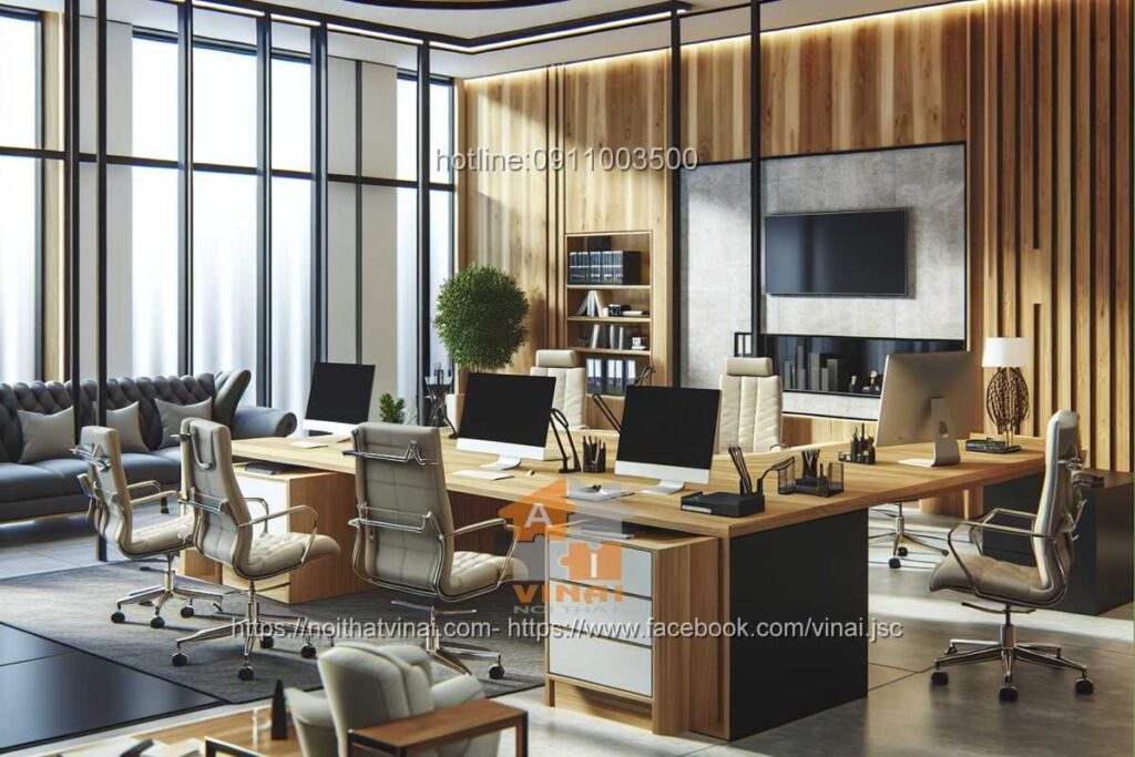 Mẫu thiết kế văn phòng làm việc nhỏ quy mô dưới 20 người 31