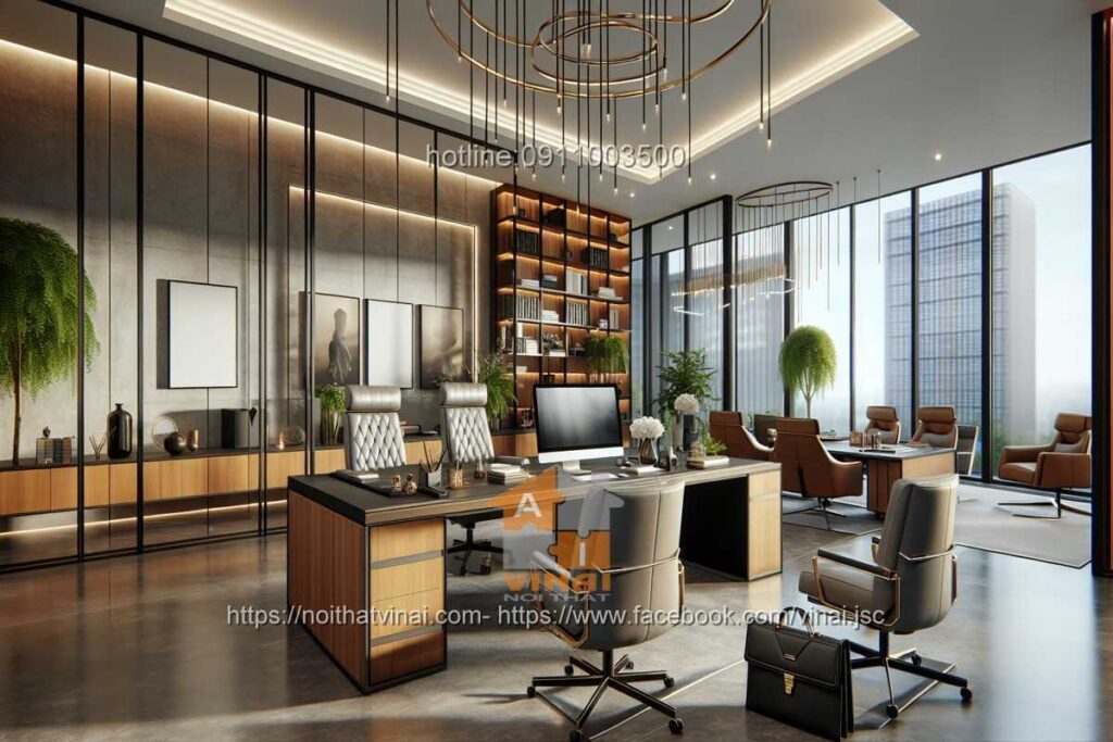 Mẫu thiết kế văn phòng làm việc nhỏ quy mô dưới 20 người 32