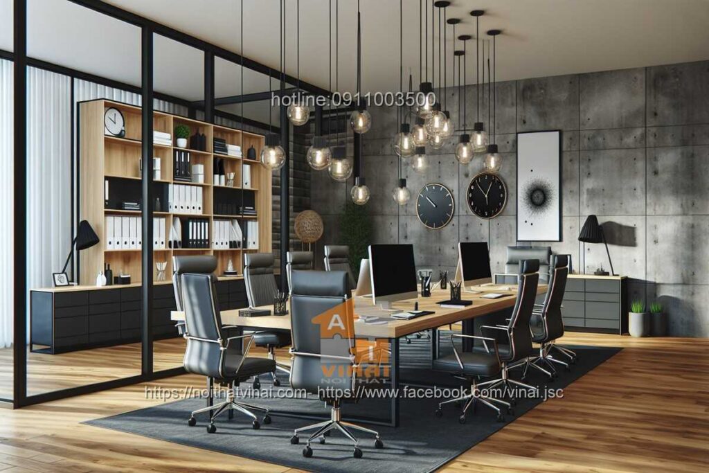 Mẫu thiết kế văn phòng làm việc nhỏ quy mô dưới 20 người 33