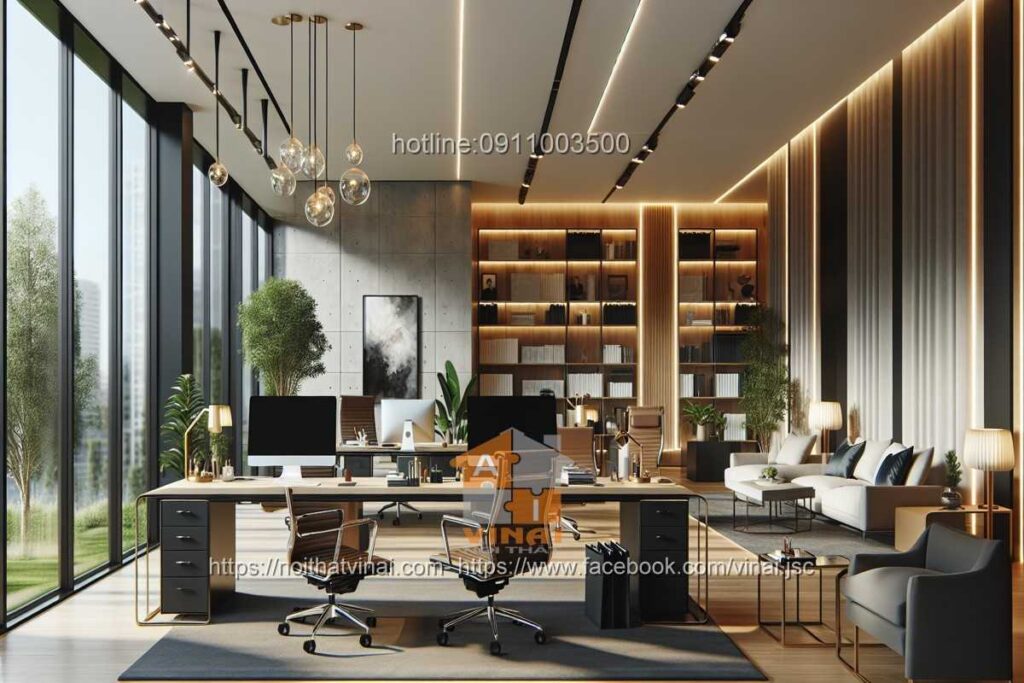 Mẫu thiết kế văn phòng làm việc nhỏ quy mô dưới 20 người 35