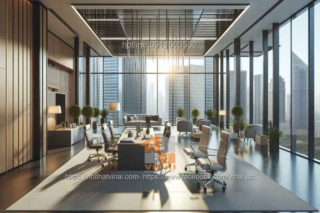 Mẫu thiết kế văn phòng làm việc nhỏ quy mô dưới 20 người 38