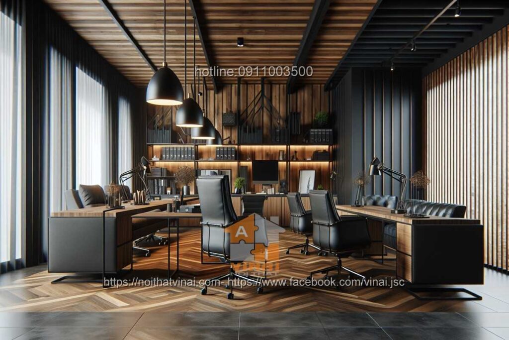 Mẫu thiết kế văn phòng làm việc nhỏ quy mô dưới 20 người 39