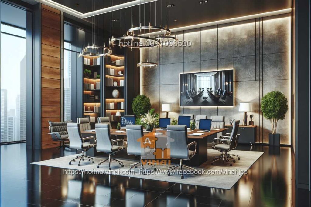 Mẫu thiết kế văn phòng làm việc nhỏ quy mô dưới 20 người 4