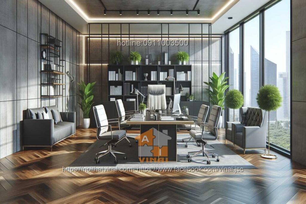 Mẫu thiết kế văn phòng làm việc nhỏ quy mô dưới 20 người 46