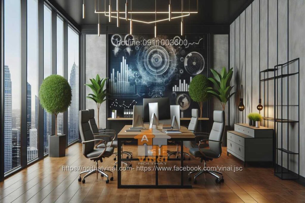 Mẫu thiết kế văn phòng làm việc nhỏ quy mô dưới 20 người 47