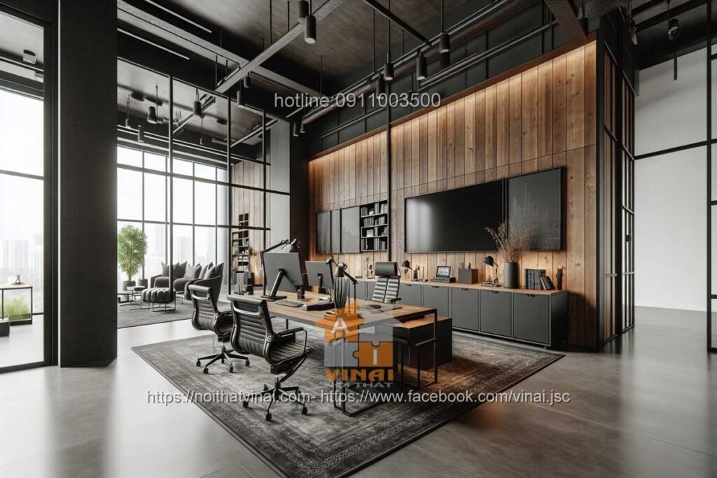 Mẫu thiết kế văn phòng làm việc nhỏ quy mô dưới 20 người 49