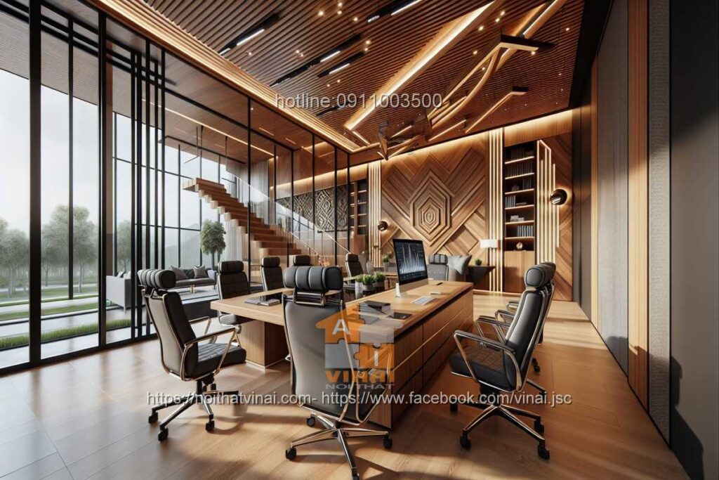 Mẫu thiết kế văn phòng làm việc nhỏ quy mô dưới 20 người 5