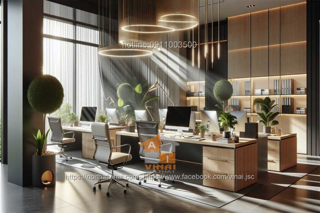 Mẫu thiết kế văn phòng làm việc nhỏ quy mô dưới 20 người 52