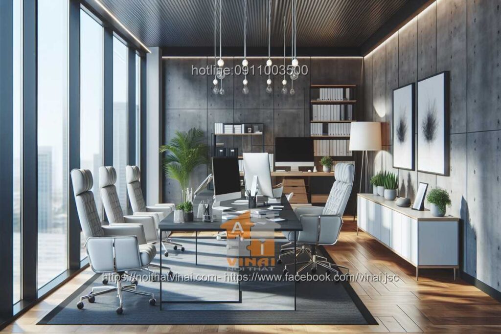 Mẫu thiết kế văn phòng làm việc nhỏ quy mô dưới 20 người 53