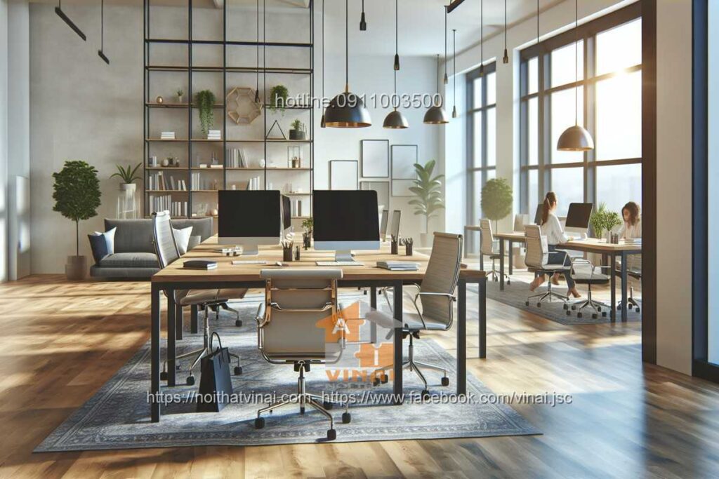 Mẫu thiết kế văn phòng làm việc nhỏ quy mô dưới 20 người 55