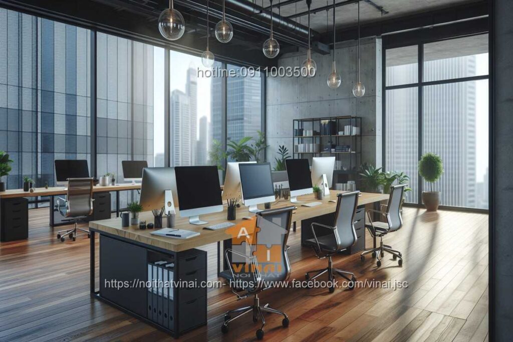 Mẫu thiết kế văn phòng làm việc nhỏ quy mô dưới 20 người 57