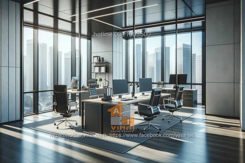 Mẫu thiết kế văn phòng làm việc nhỏ quy mô dưới 20 người 58