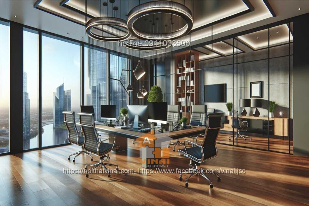 Mẫu thiết kế văn phòng làm việc nhỏ quy mô dưới 20 người 6