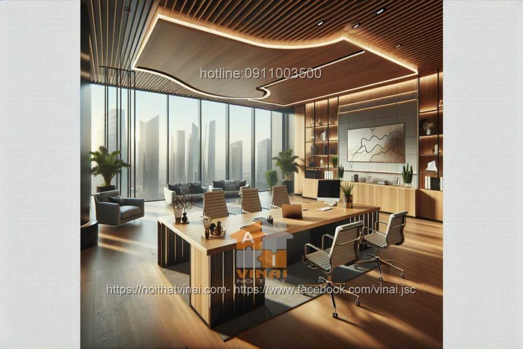 Mẫu thiết kế văn phòng làm việc nhỏ quy mô dưới 20 người 60