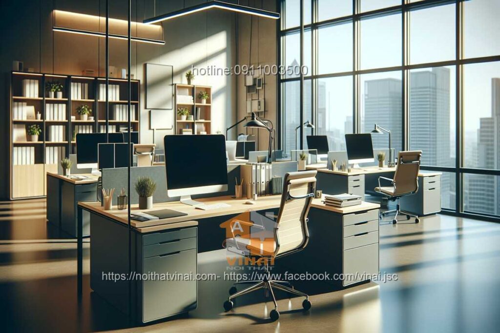 Mẫu thiết kế văn phòng làm việc nhỏ quy mô dưới 20 người 61