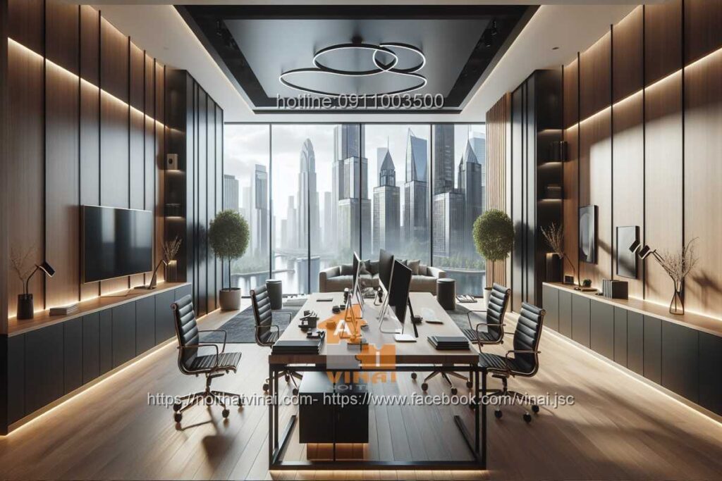 Mẫu thiết kế văn phòng làm việc nhỏ quy mô dưới 20 người 63
