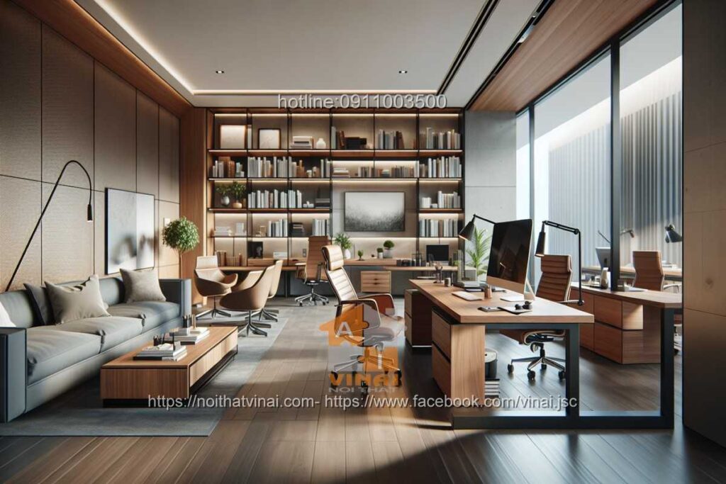 Mẫu thiết kế văn phòng làm việc nhỏ quy mô dưới 20 người 66