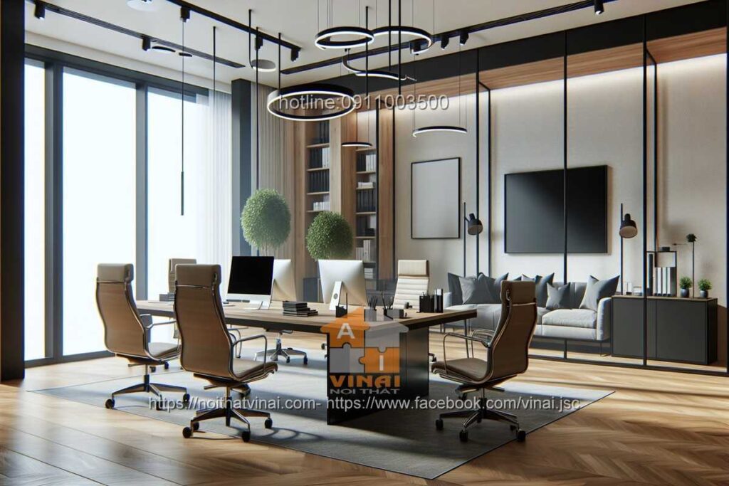 Mẫu thiết kế văn phòng làm việc nhỏ quy mô dưới 20 người 67