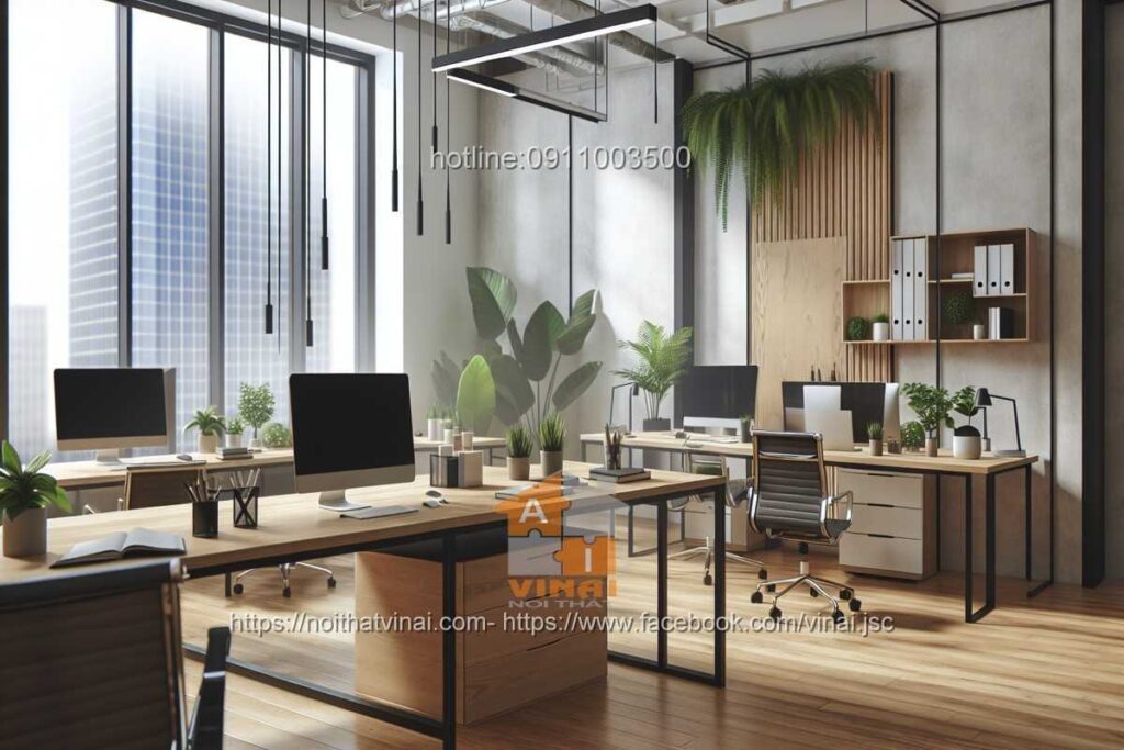 Mẫu thiết kế văn phòng làm việc nhỏ quy mô dưới 20 người 69