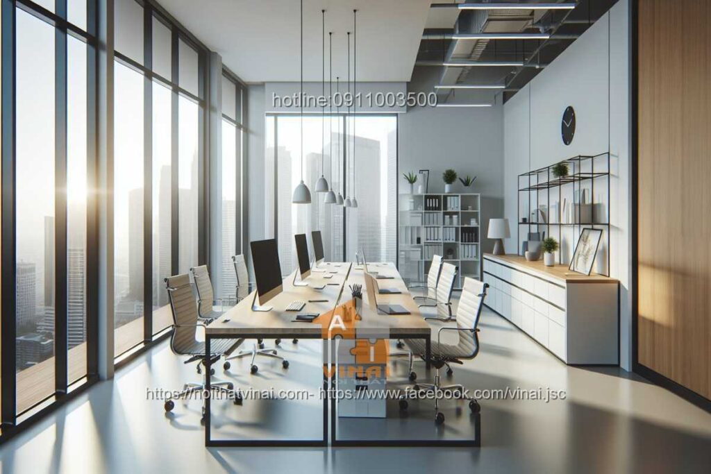 Mẫu thiết kế văn phòng làm việc nhỏ quy mô dưới 20 người 71