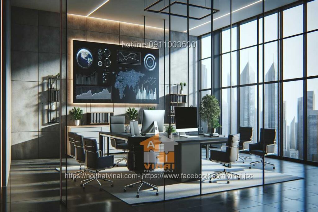 Mẫu thiết kế văn phòng làm việc nhỏ quy mô dưới 20 người 72