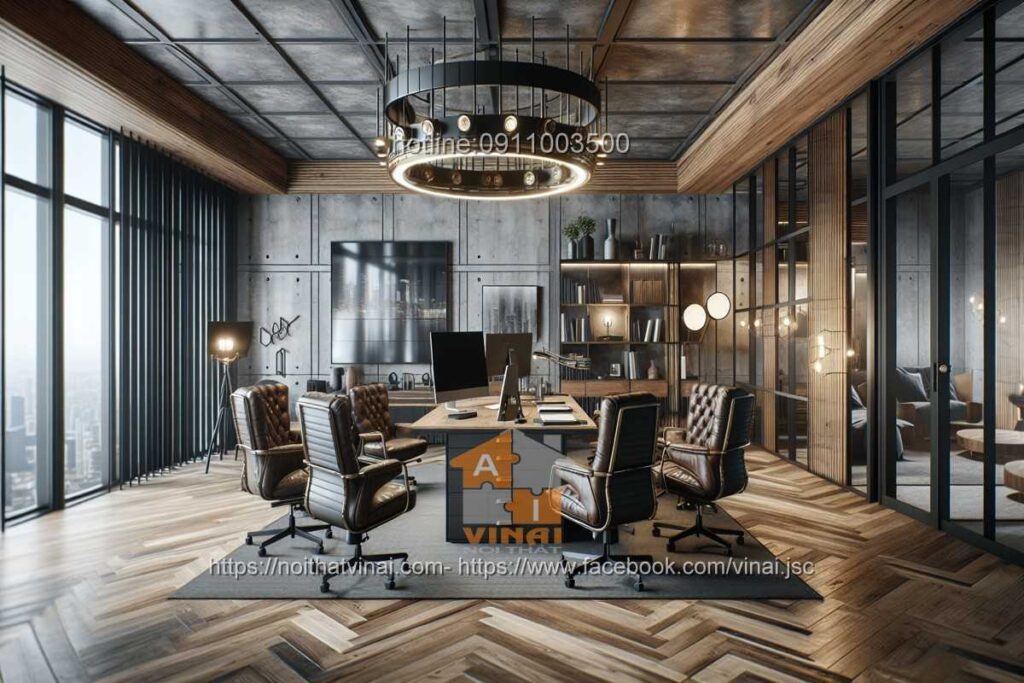 Mẫu thiết kế văn phòng làm việc nhỏ quy mô dưới 20 người 8