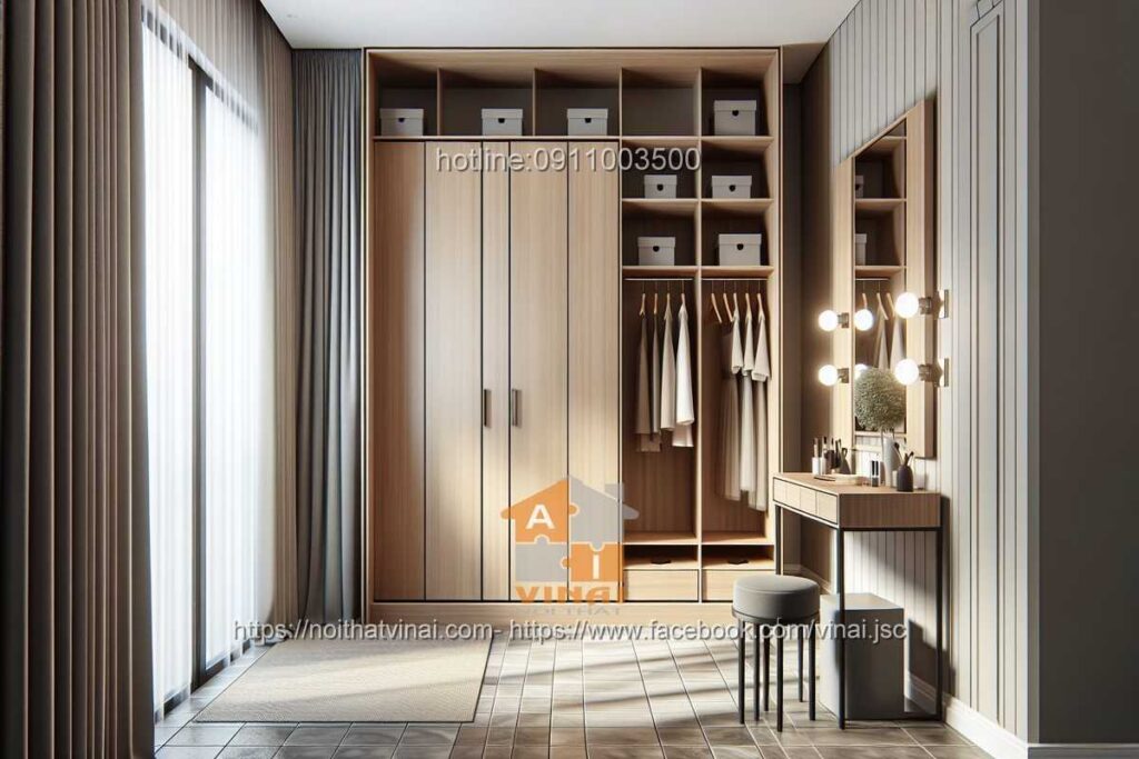 Mẫu tủ quần áo đẹp- phòng thay đồ 11