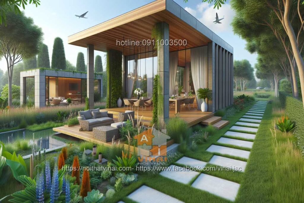 Nhà vườn 1 tầng