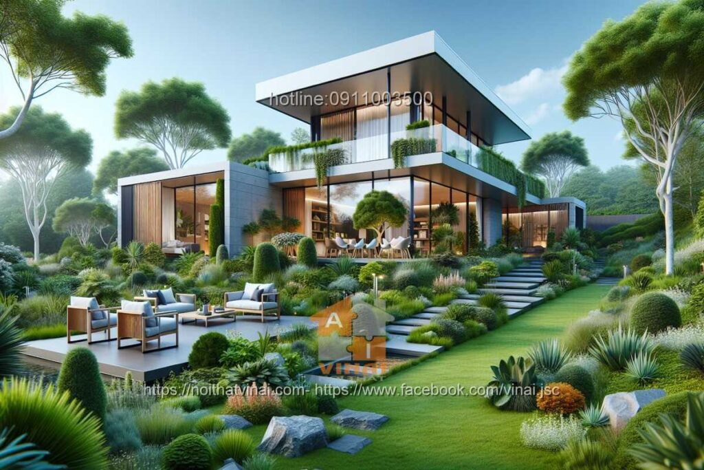 Nhà vườn 2 tầng