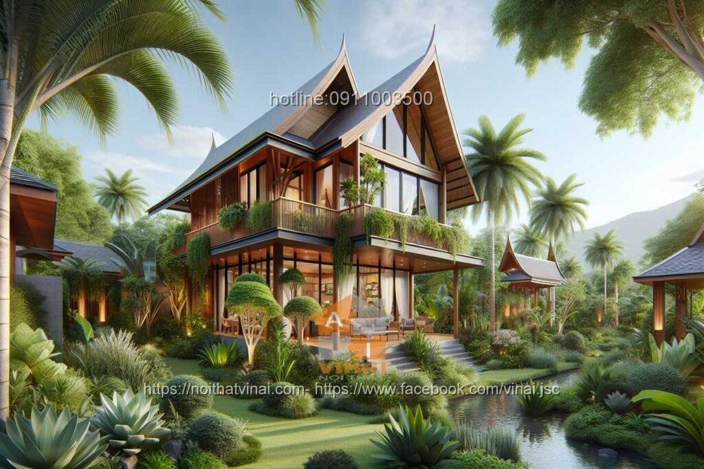 Nhà vườn mái thái