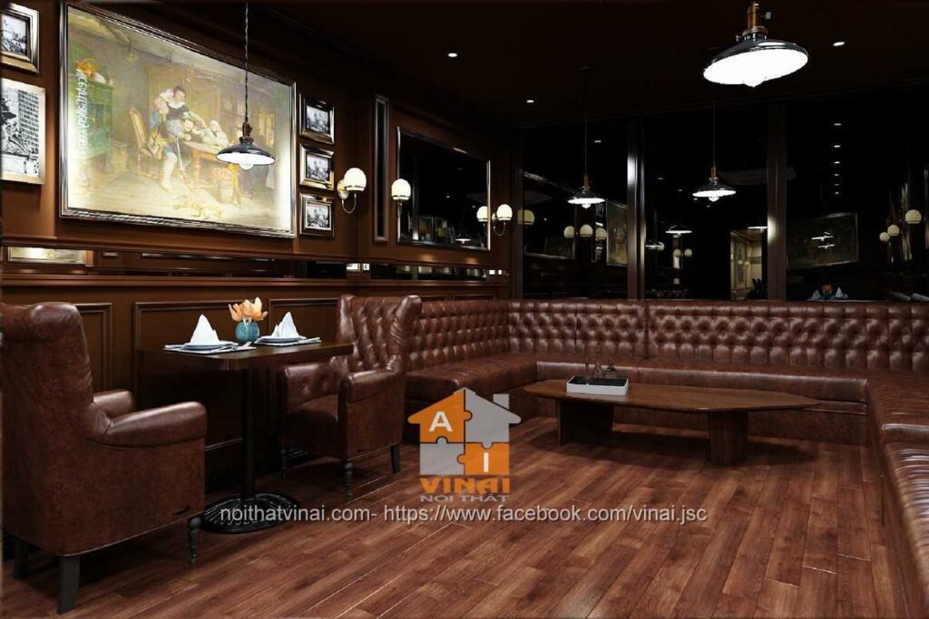 Nội thất nhà hàng sang trọng tại Vĩnh Yên-6