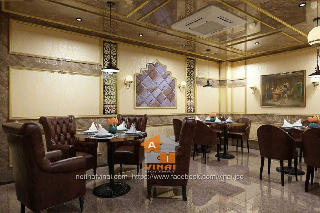 Nội thất nhà hàng sang trọng tại Vĩnh Yên-8