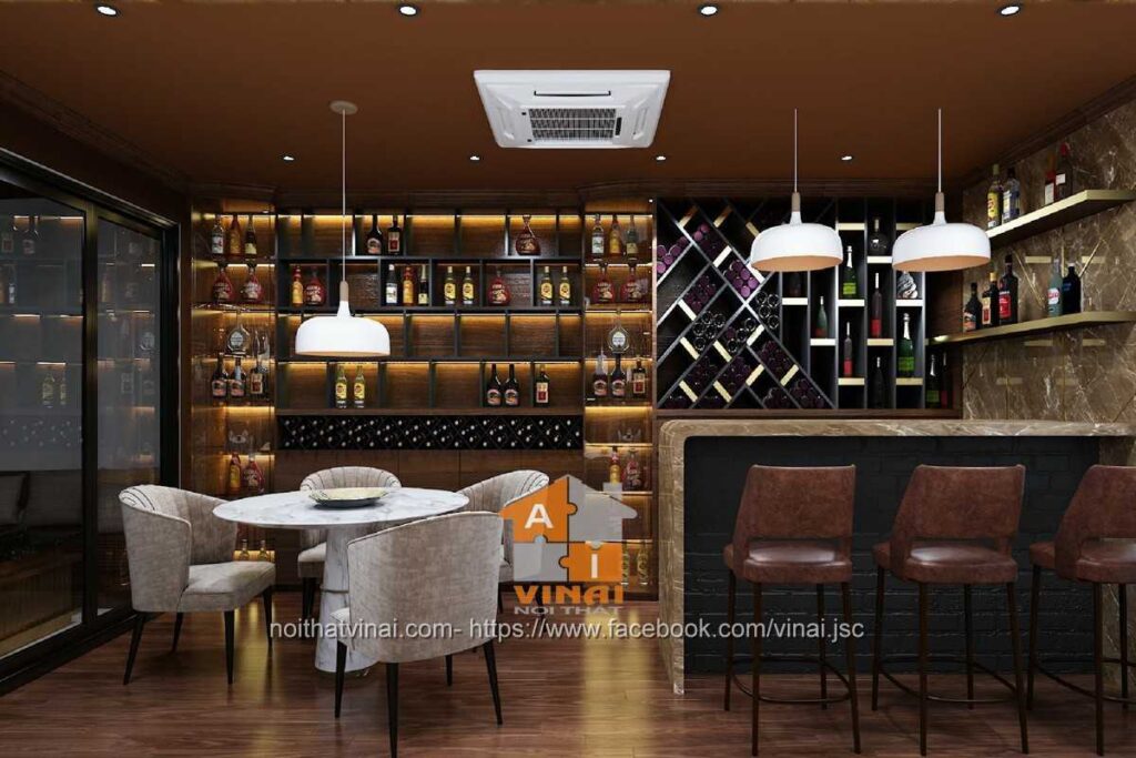 Nội thất nhà hàng sang trọng tại Vĩnh Yên-9