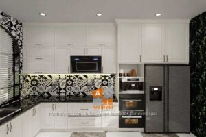 Nội thất phòng bếp biệt thự ngọc trai Vinhomes Ocean Park-3