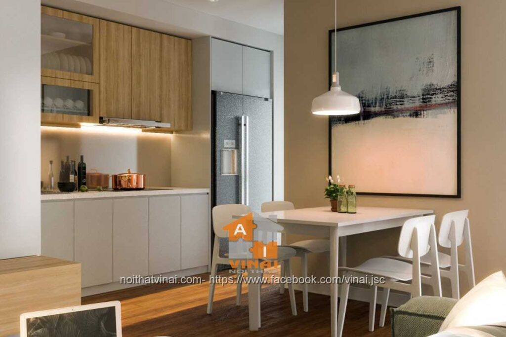 Nội thất phòng bếp chung cư c14 Bắc Hà-3