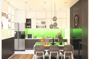 Nội thất phòng bếp chung cư Bảo Quân- Vĩnh Yên-1