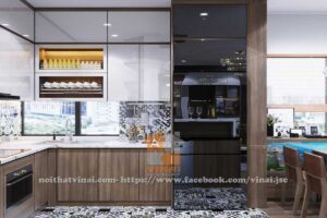 Nội thất phòng bếp chung cư CT3A Mễ Trì Thượng-1