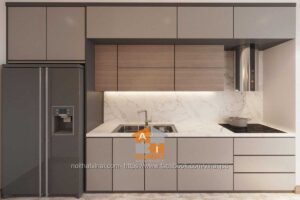 Nội thất phòng bếp chung cư CT8 Đình Thôn căn E1-301